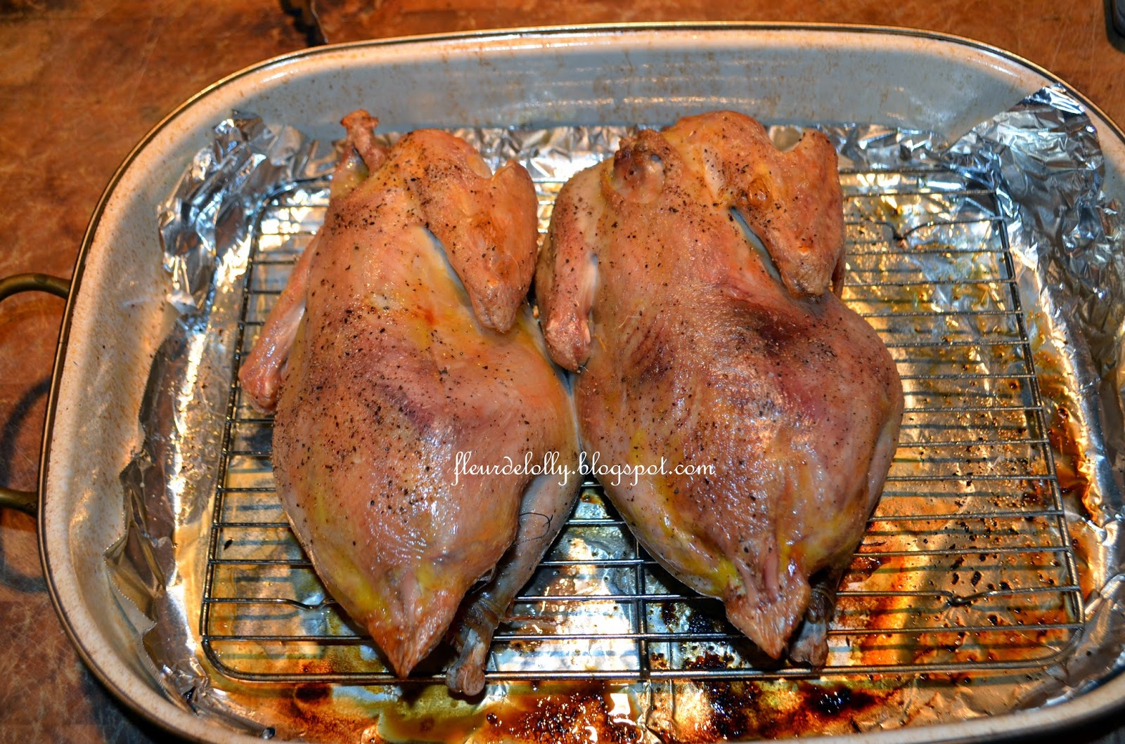 Fleur de Lolly Roasted Pheasants with Honey, Lemon & Bourbon Glaze