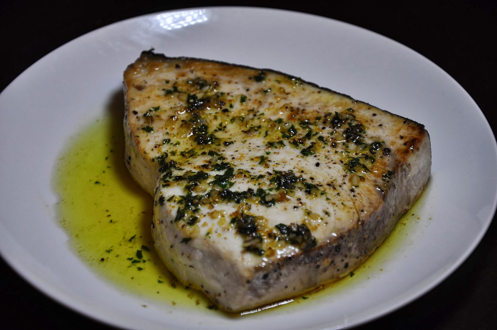 Slice of Rice PanRoasted Swordfish Steaks with Peppercorn Butter