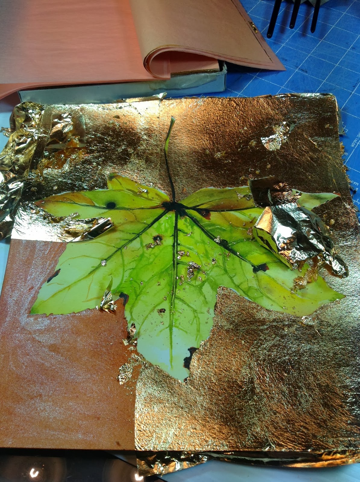 Carrie's Creations "Gold Leaf" and demo of the process