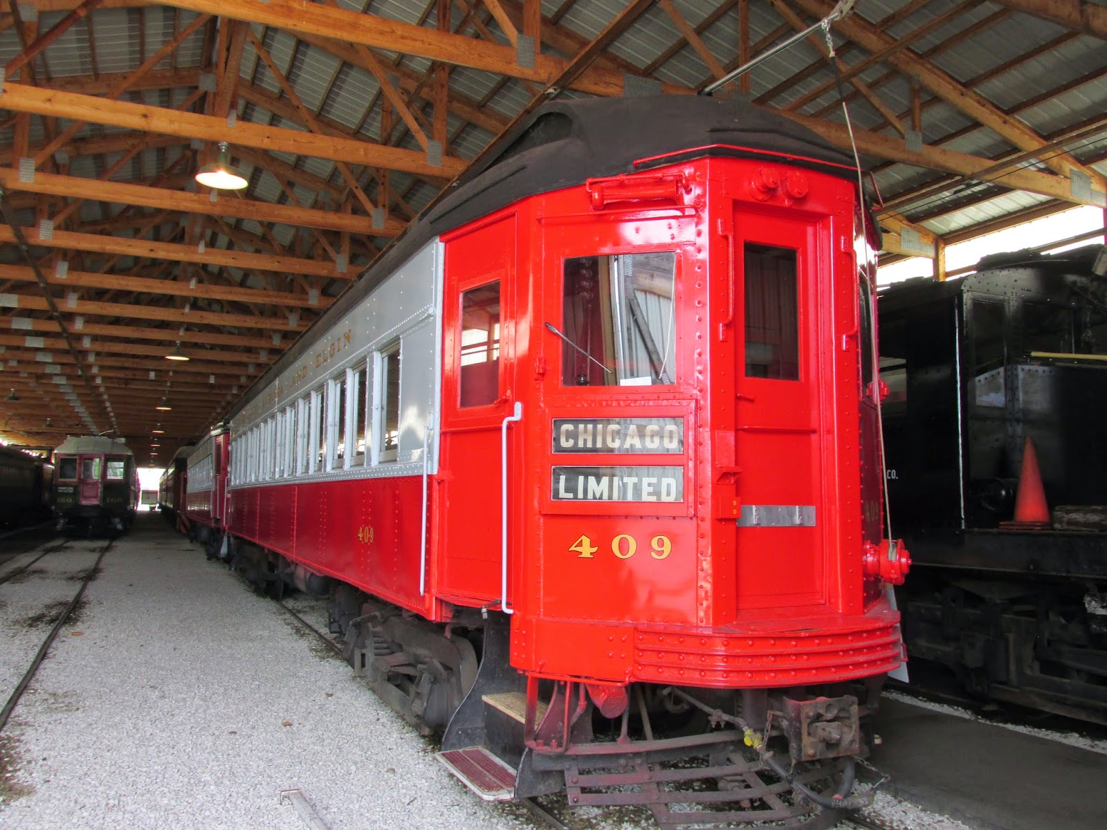 Eddie's Rail Fan Page Preserved car 409 from the Chicago, Aurora And