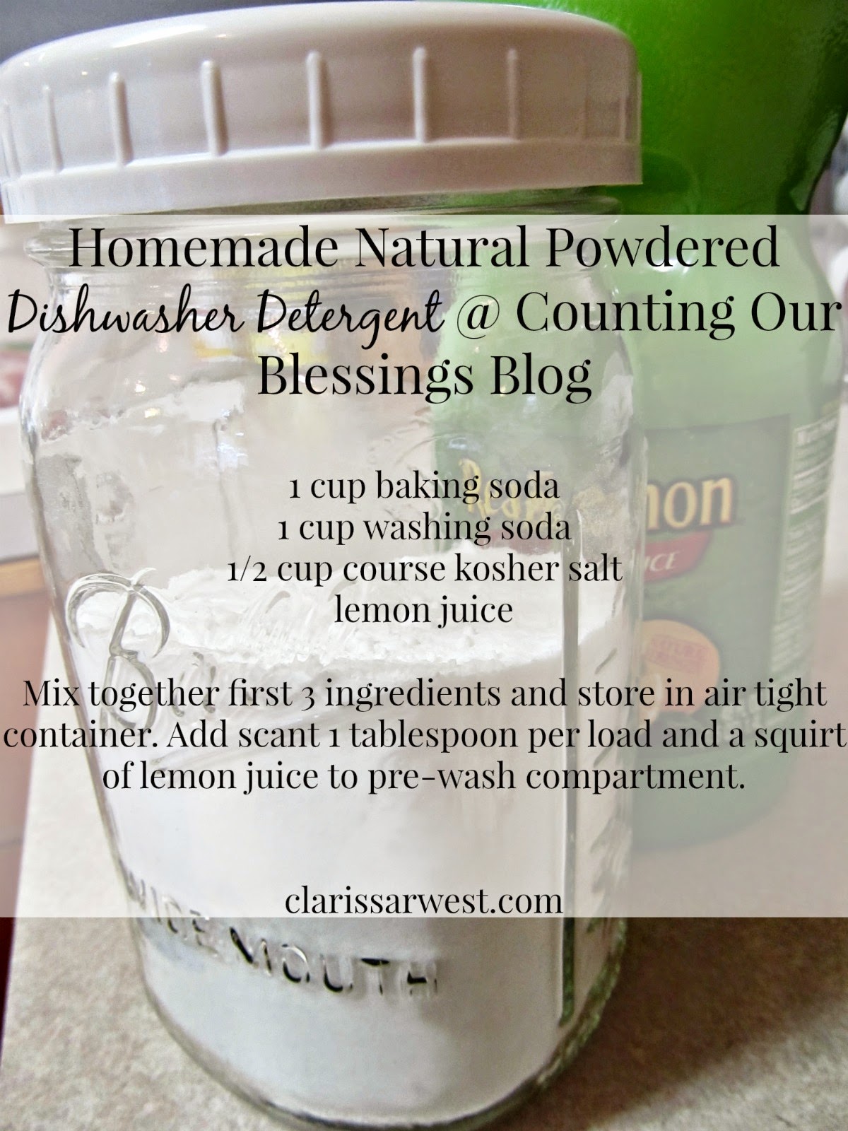 Clarissa R. West Counting Our Blessings Homemade Natural Powdered