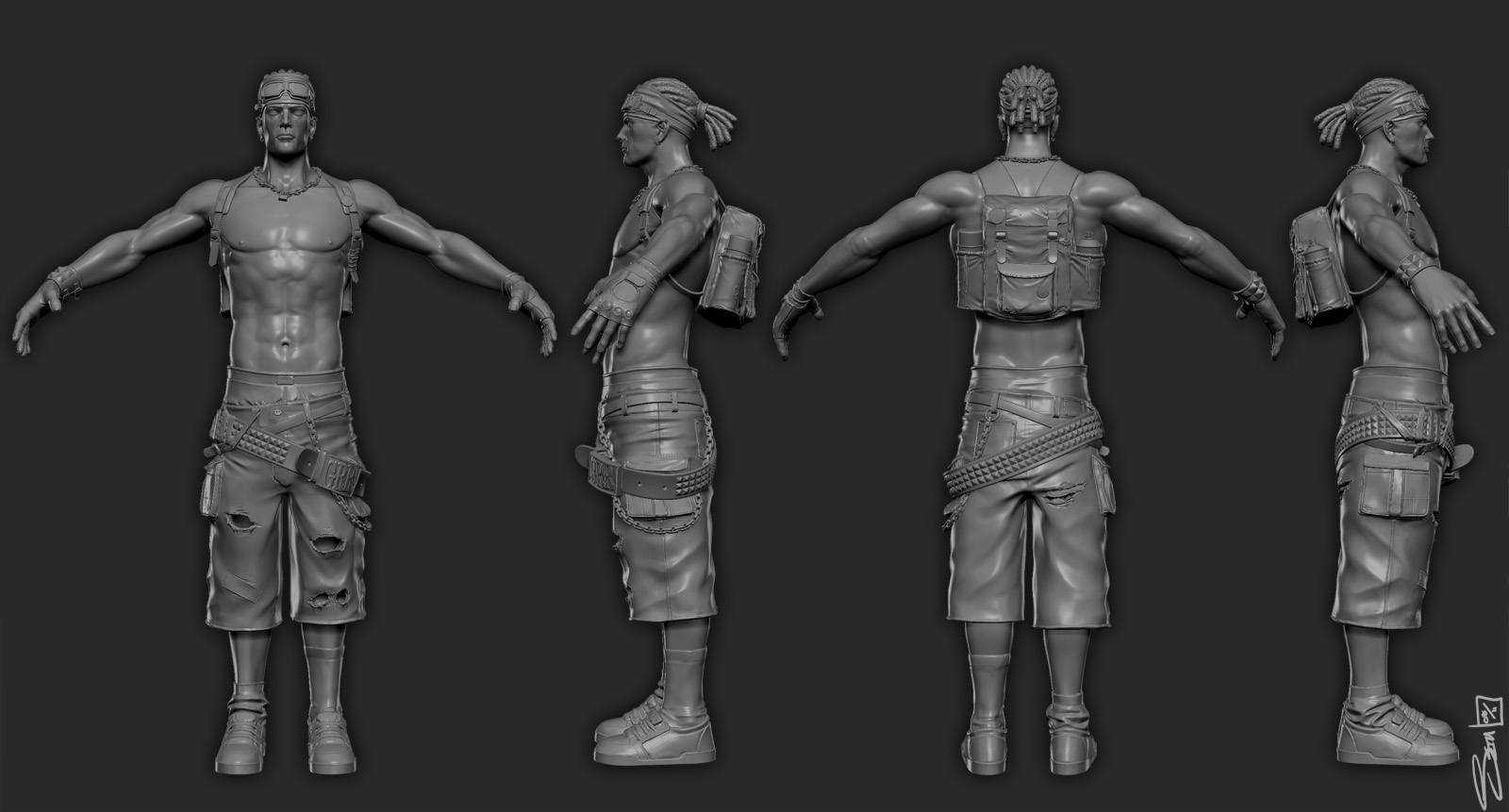 Guile Zbrush