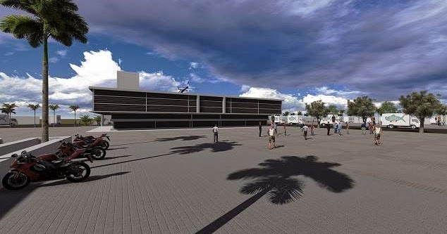 Gambar Tampak Gudang Penyimpanan Utama Pos Satpam Kantor - DESAIN RUMAH