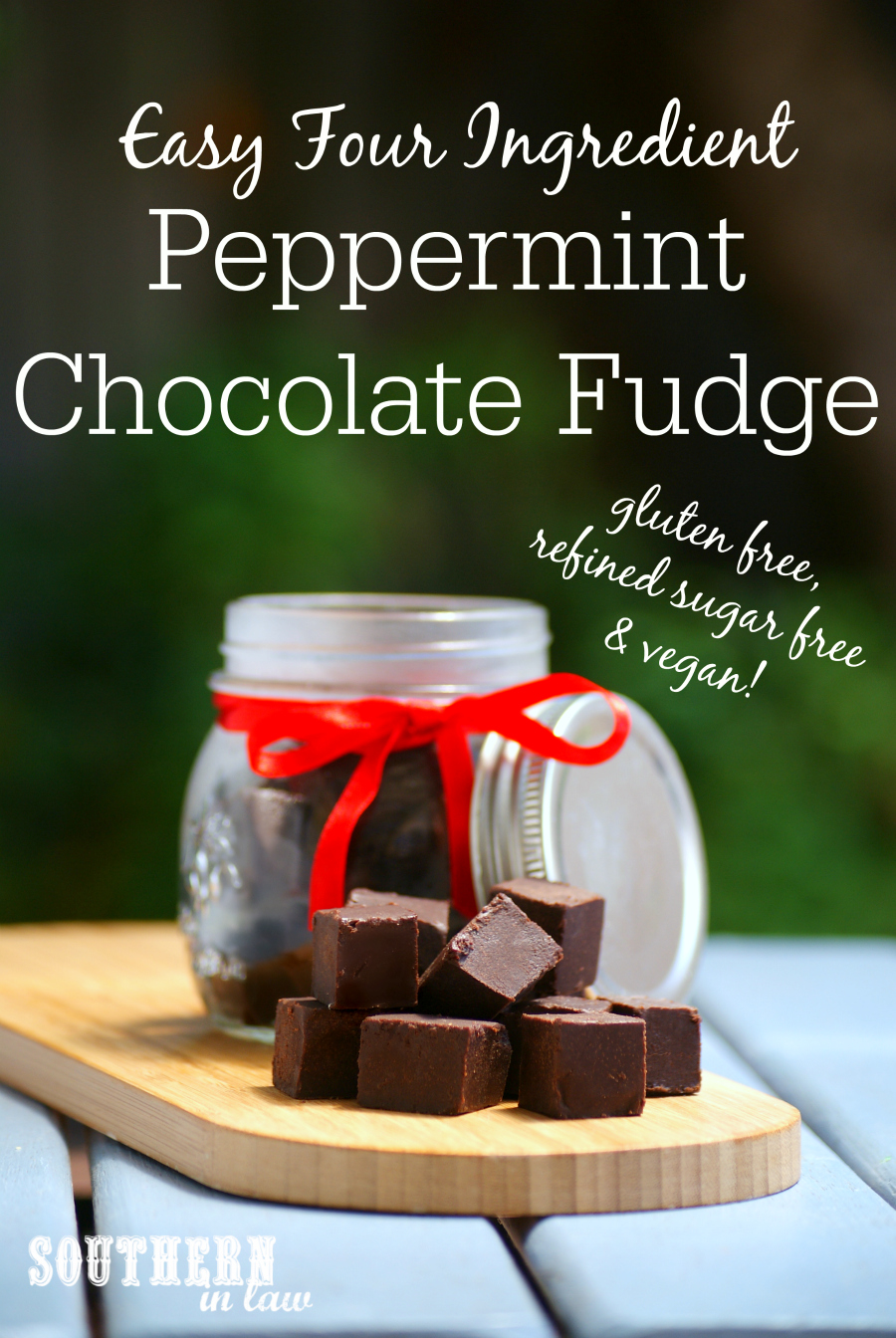 southern in law recipe healthy mint chocolate fudge gf vegan sugar free christmas candies
