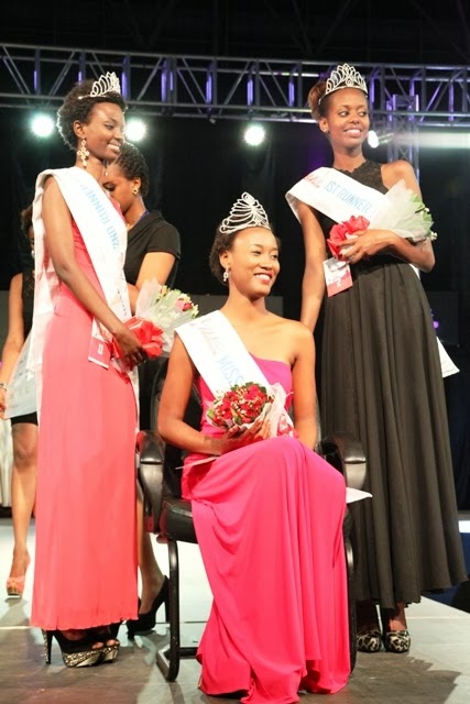 Miss Rwanda 2014 winner Colombe Akiwacu