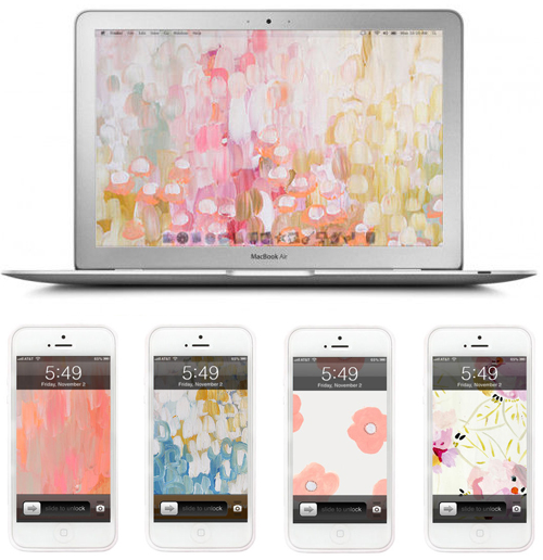 Spring Tech Backgrounds for your Computer and iPhone