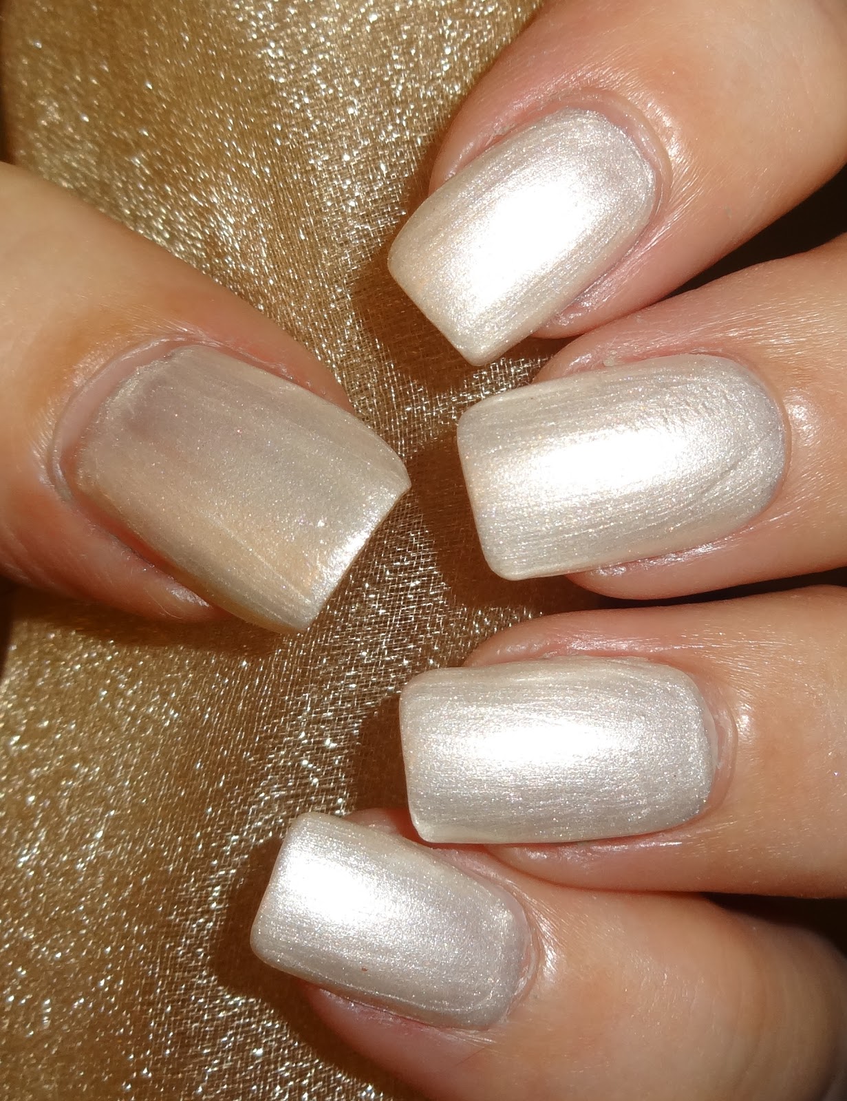 Wendy's Delights Born Pretty Store White Shimmer Nail polish