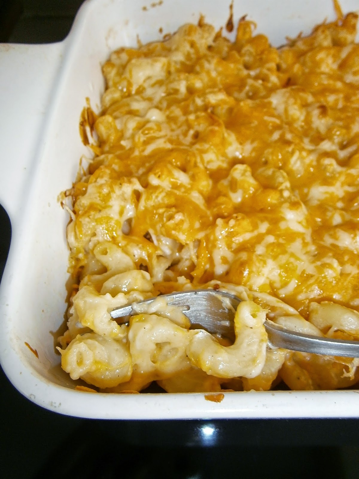 Délices d'une novice Mac and cheese gratin de pâtes à l'emmental et