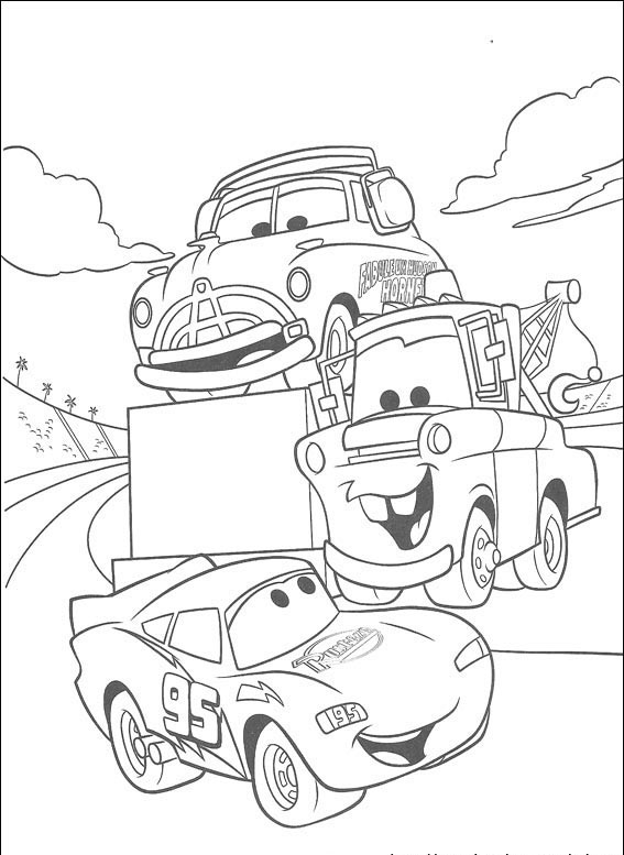 Professor Márcio: Carros 2 - Relampago McQueen - Para colorir