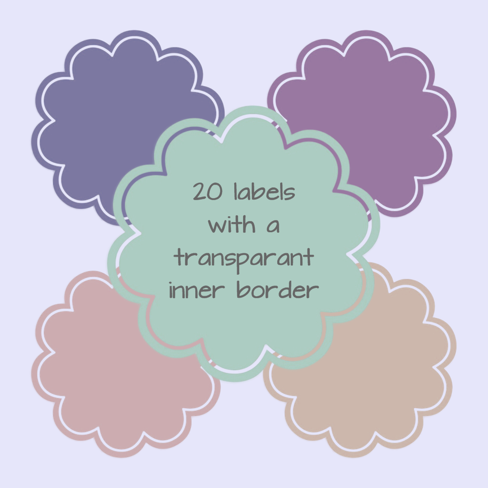 Scalloped Labels 2 Different Sets The Dutch Lady Designs