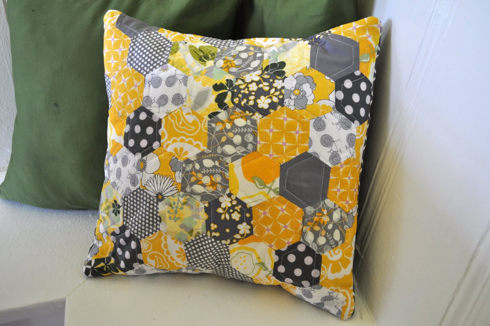 audreypawdrey Hexagon Pillow