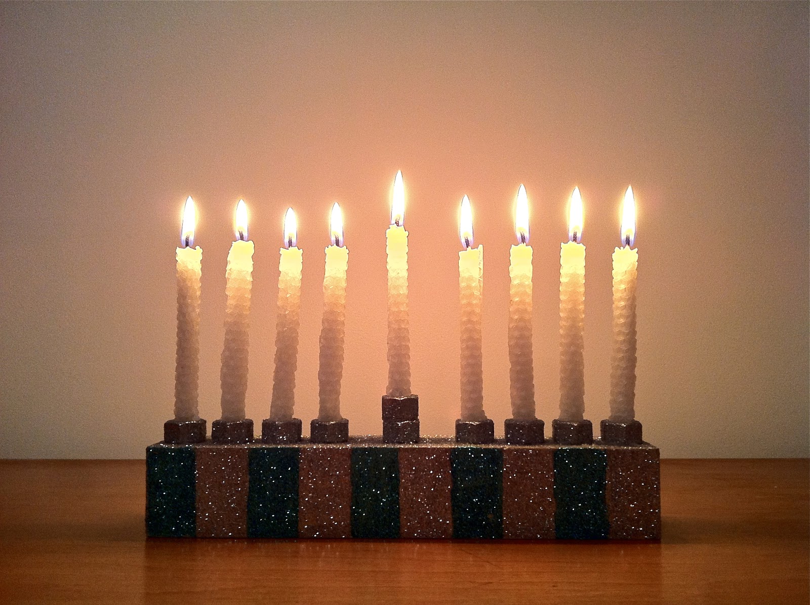 Homemade Hanukkah Candles