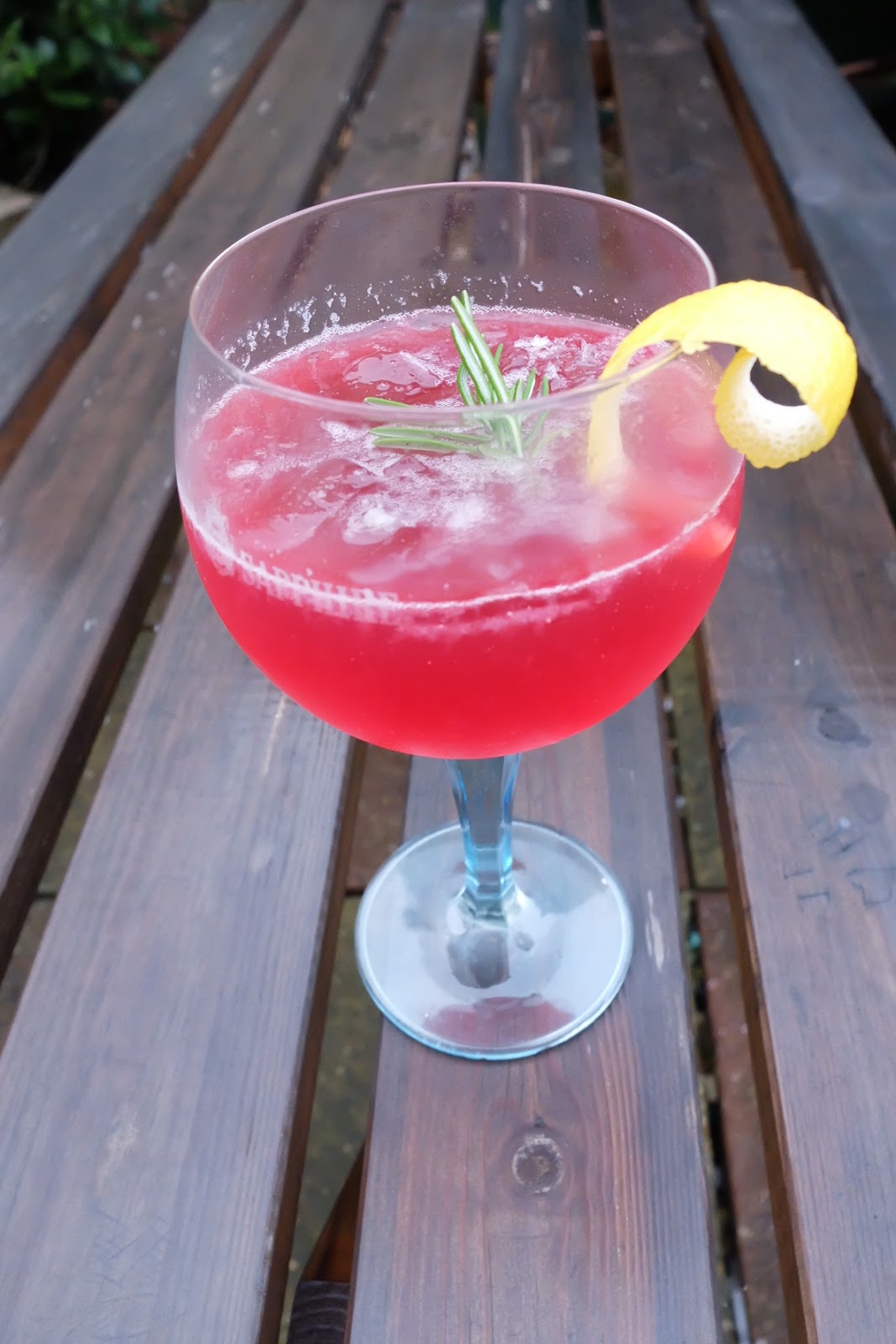 Sloe Gin & Lemon Fizz Cocktail Raw Rhubarb Fit Food and Recipes