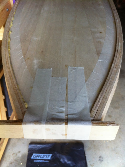 wooden surfboard tail block