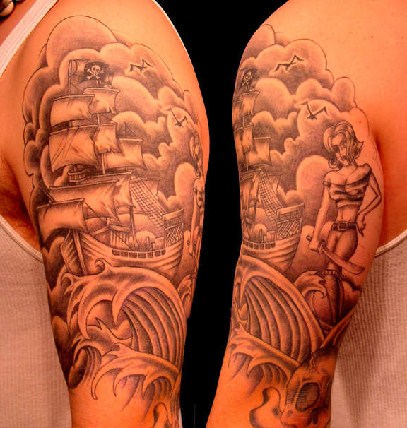 tattoos for men sleeves. skull tattoos for men sleeves. Religious Sleeve Tattoos Ideas