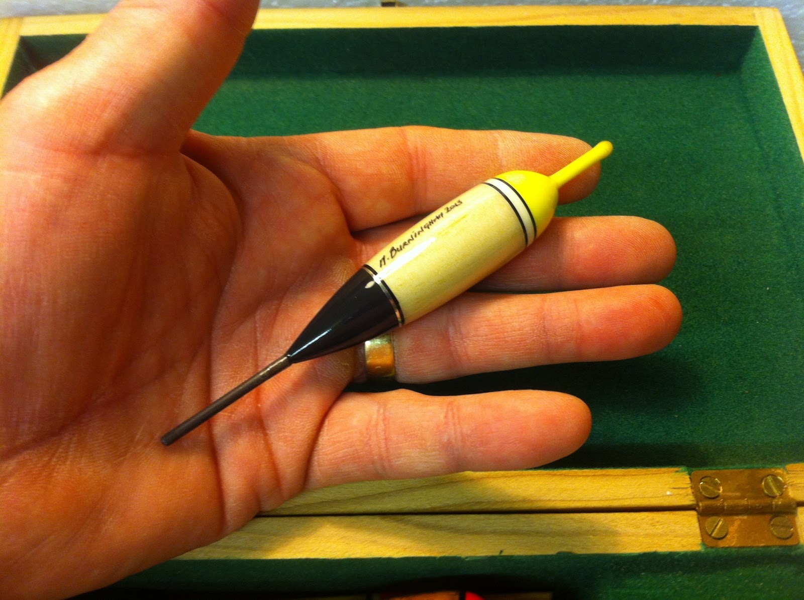 Handmade Fishing Floats by Mark Burningham. Balsa chubber and inline