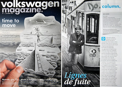 Ben Heine interview and printed cover in Volkswagen Magazine (October 2013)