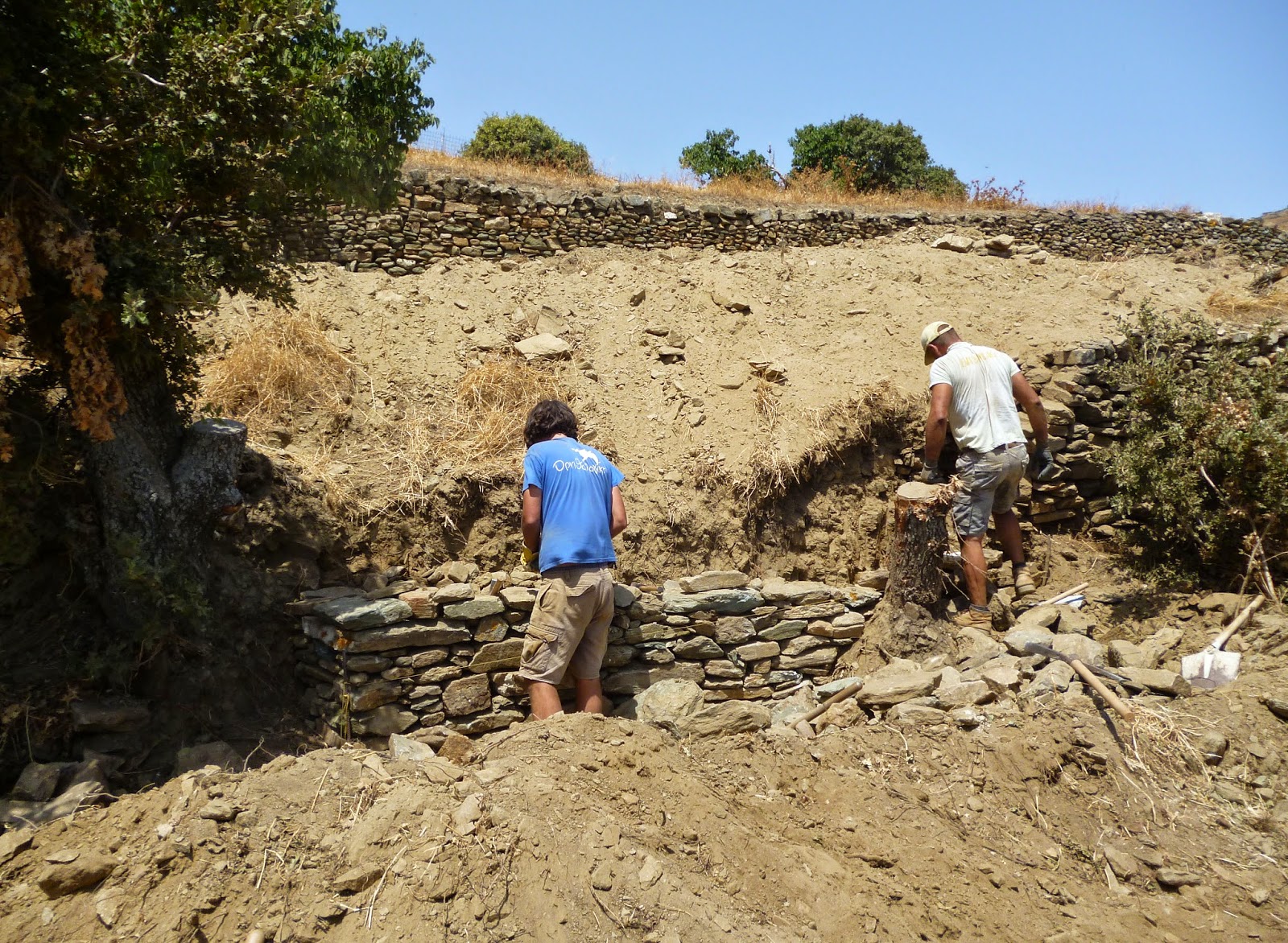 Tinos Eco Lodge Construction Site