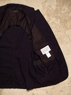 Engineered Garments "Baker Jacket in Navy Uniform Serge" Fall/Winter 2015 SUNRISE MARKET