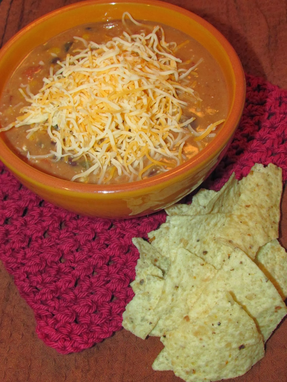 For the Love of Food Dollar General CrockPot Challenge Cheesy Enchilada Soup