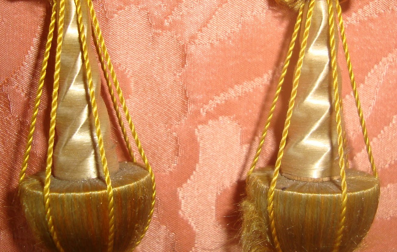 Interesting Antique Textiles 19th Century French Silk Passementerie