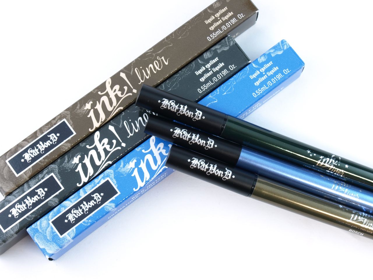Kat Von D Ink Liner Liquid Eyeliner in "Nietzsche", "Bosch" & "Bukowski