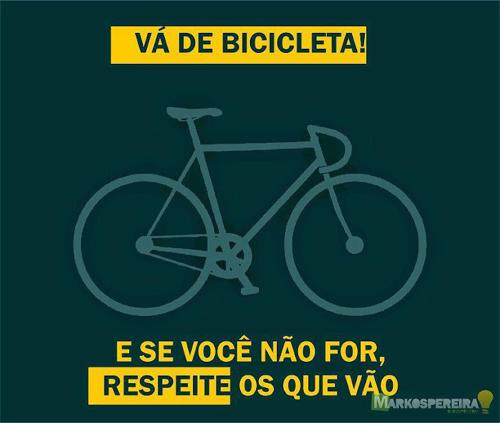 Respeite o ciclista.