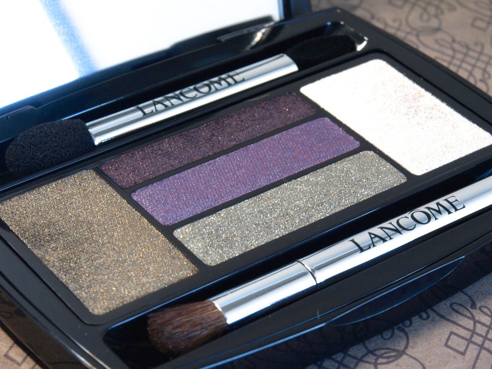 lancome french idole fall 2014 eyeshadow palette malachite amethyste review swatches