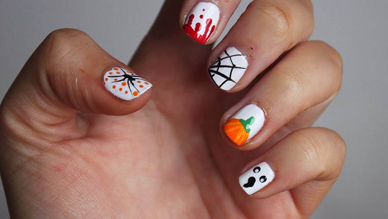2. 10 Easy Halloween Nail Art Designs for Beginners - wide 7