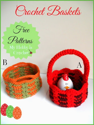 crochet Easter basket free crochet pattern