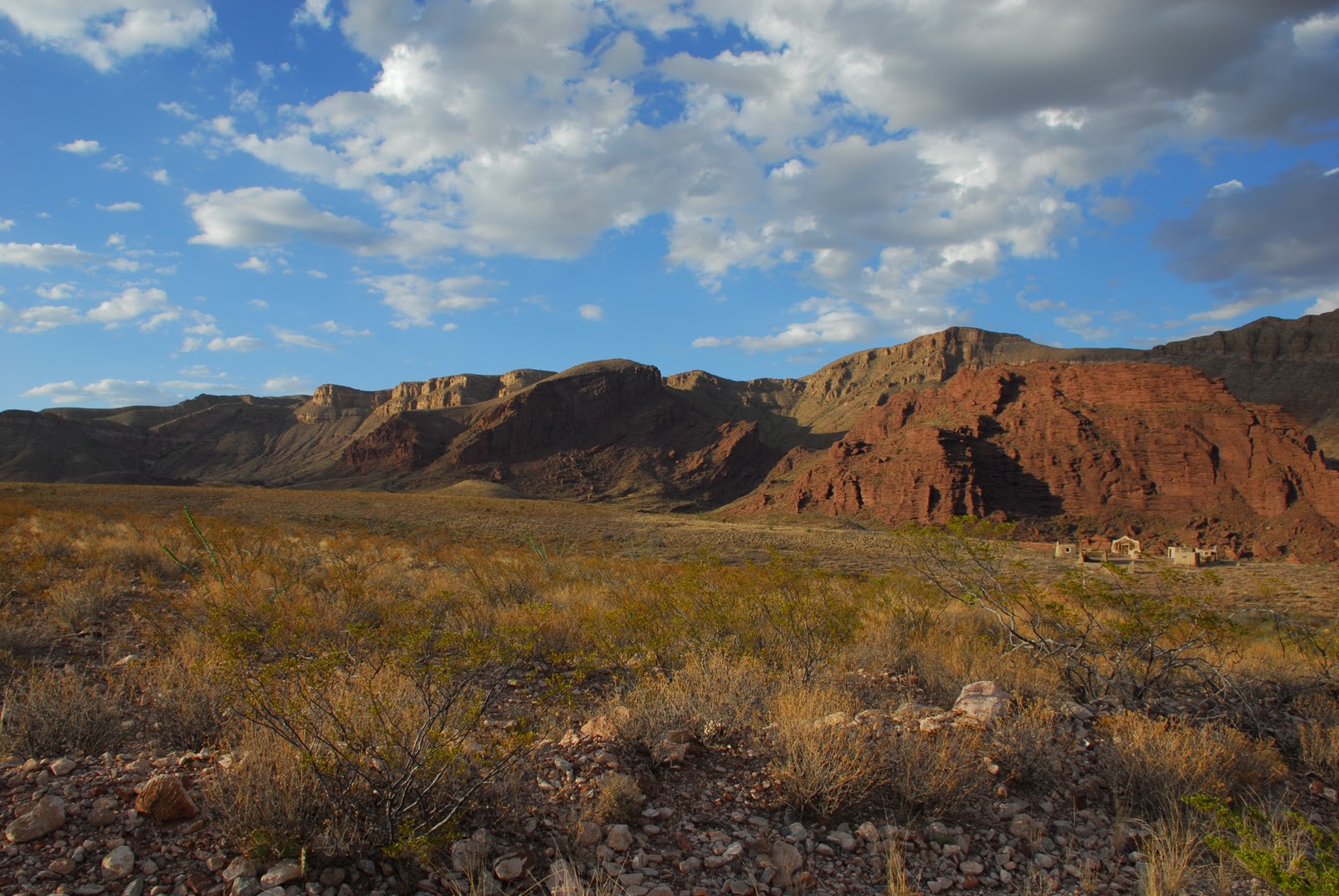 Texas Mountain Trail Daily Photo Evening View of Movie Set in Van Horn