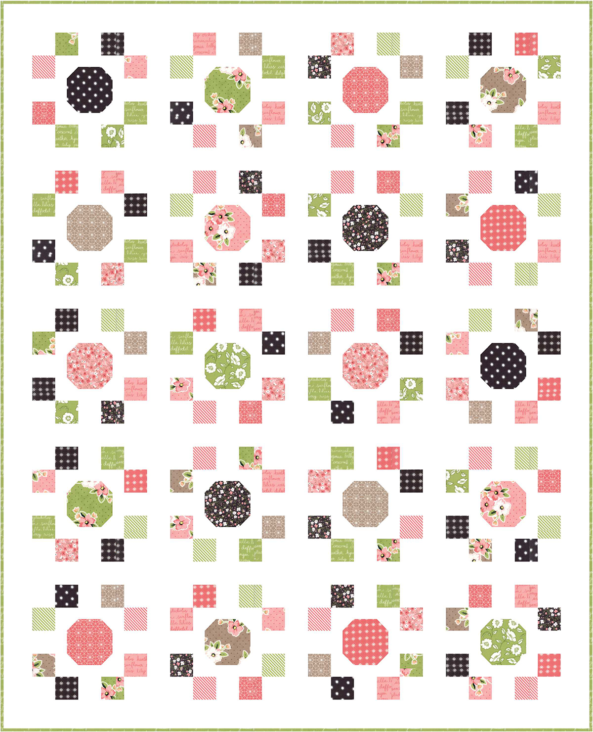 A Bright Corner Spot On! A new layer cake quilt pattern