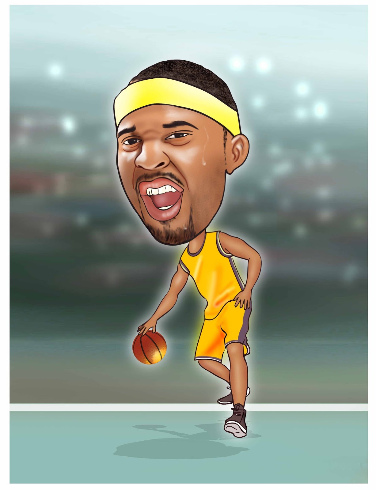 caricaturecartoon: basketball player caricature,professional basketball