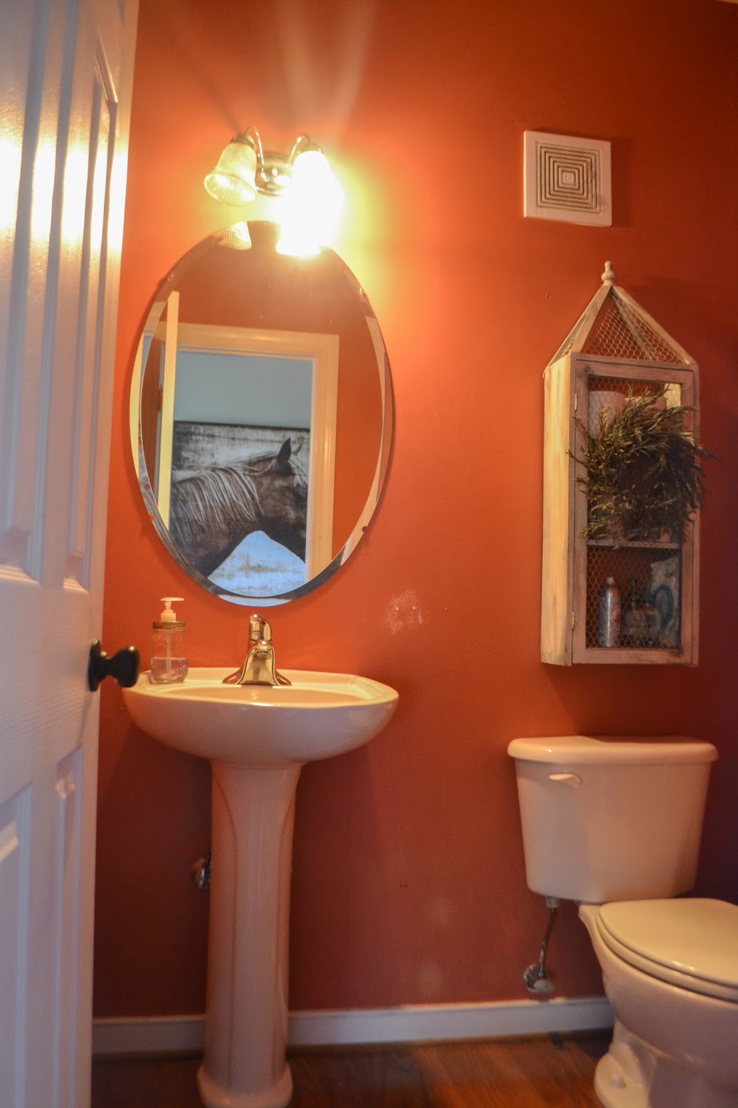 Down to Earth Style Painted Pedestal Sink Skirt / Shower Curtain