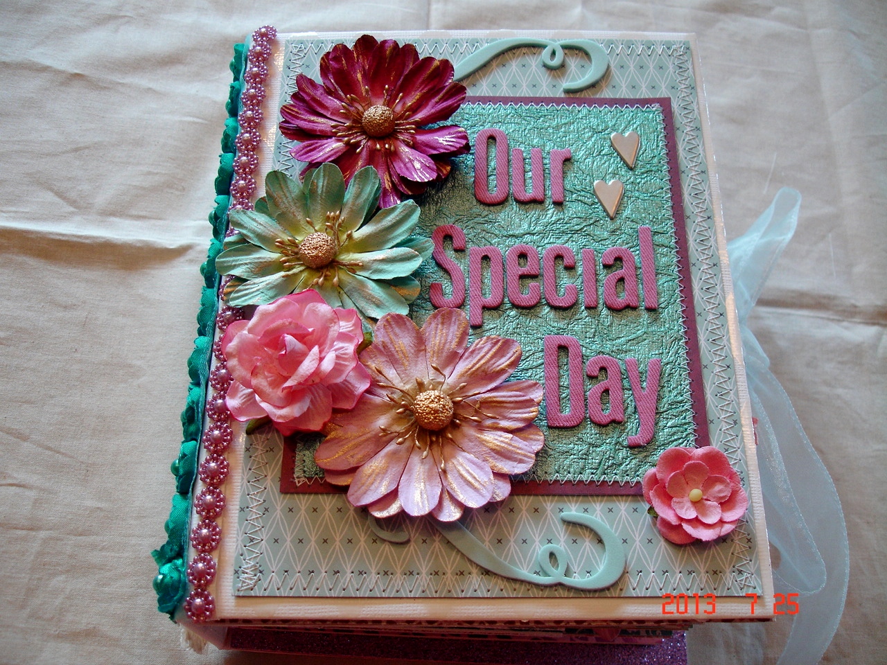 Scrapbooking by Phyllis Premade Chipboard Wedding Scrapbook Album *Our Special Day*