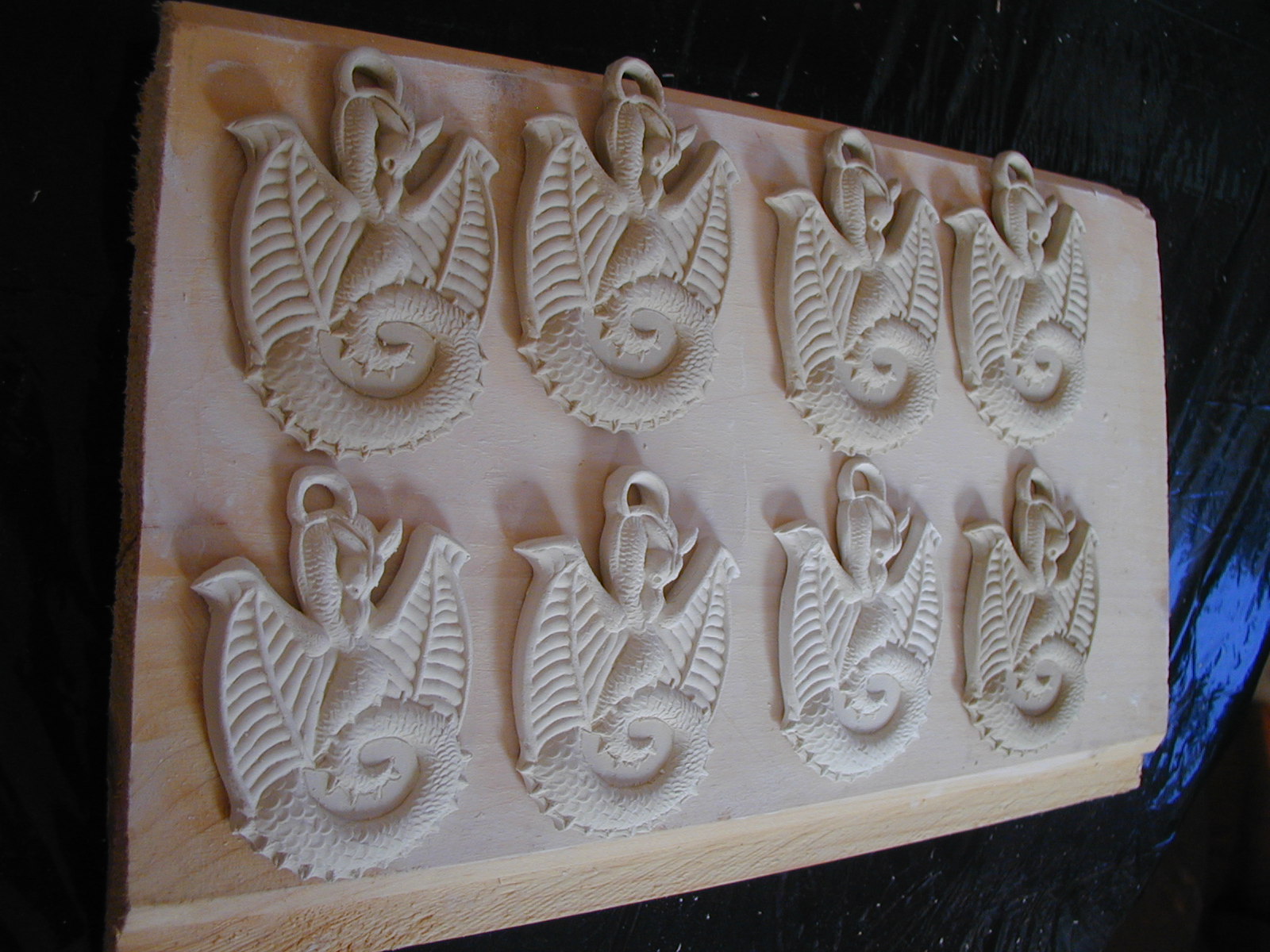 Riverdragon Ceramics Dragon pendants