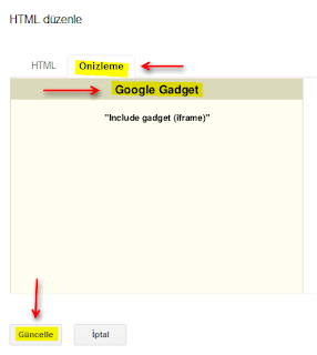 Google sites html düzenle
