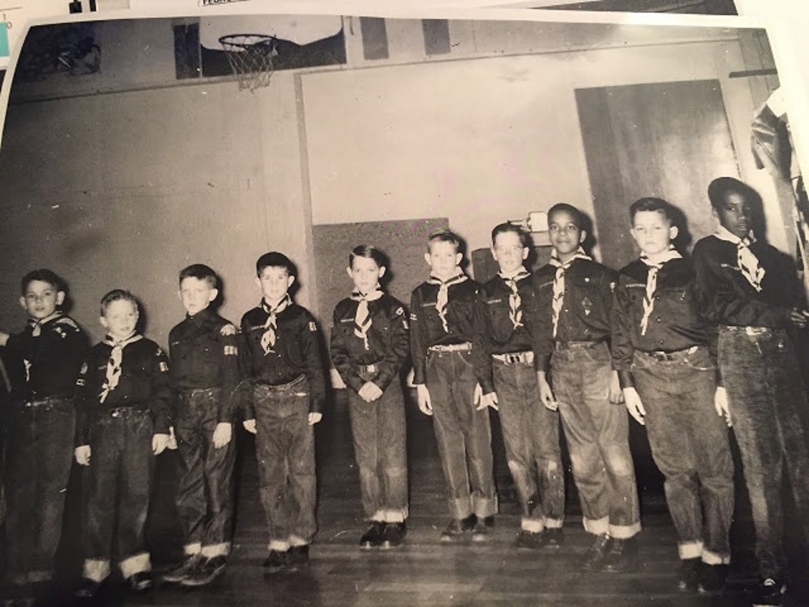 MACARTHUR ELEMENTARY SCHOOL- VANCOUVER, WA  - CUB SCOUT PACK 374 - I'AM SECOND FROM THE LEFT - 1956