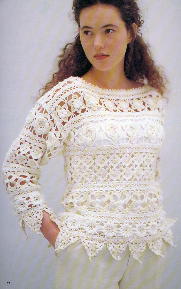 Irina: Crochet Jumper. PATTERNS.