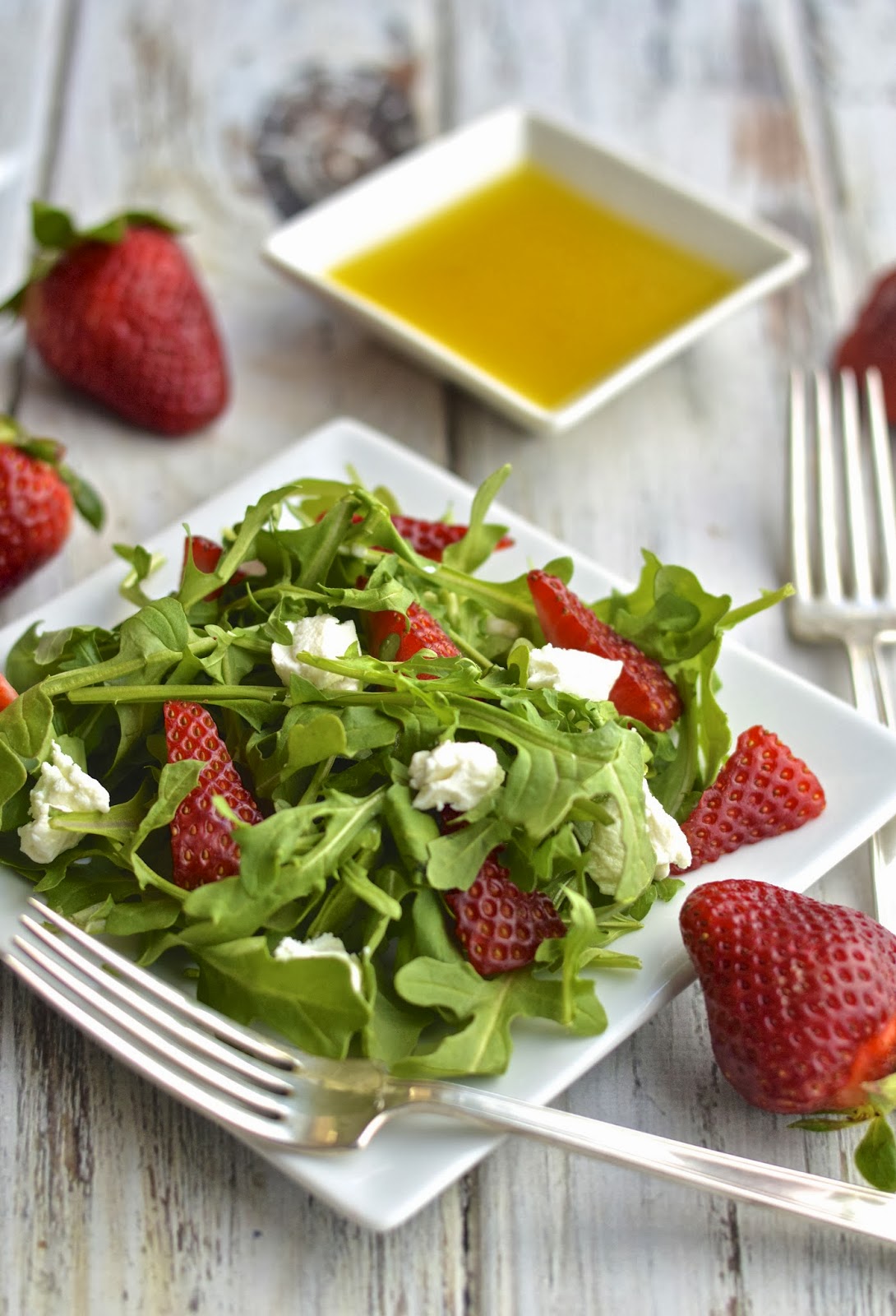 Arugula Strawberry Salad Virtually Homemade Arugula Strawberry Salad