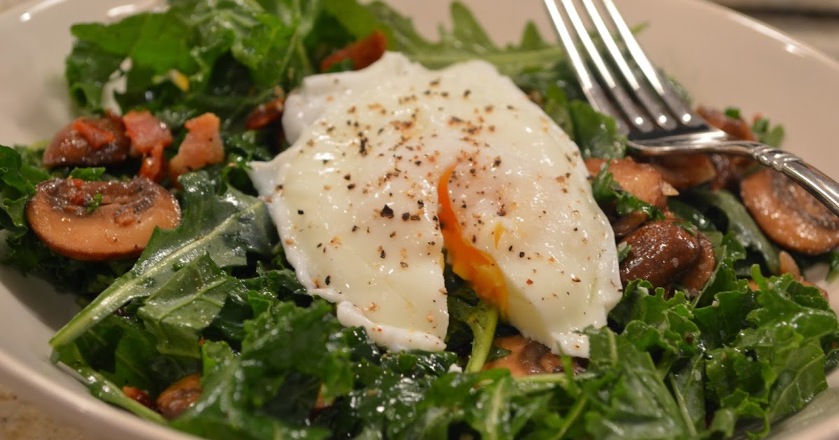 peace. love. & good food. Warm Bacon and Mushroom Kale Salad + A