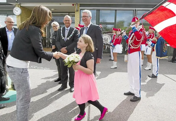 Crown Princess Mary of Denmark visited Ruds edby school on the occasion of initiation of the “Reach Out” project, 