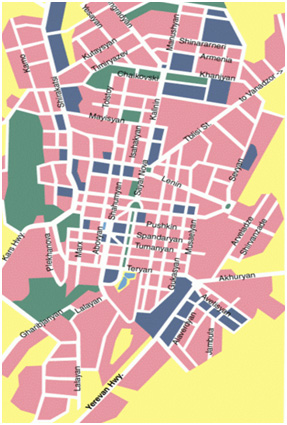 City map Gyumri Armenia PDF