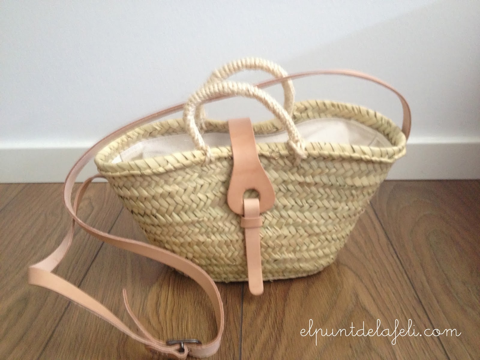 El punt de la Feli: CESTO DE MIMBRE DECORADO