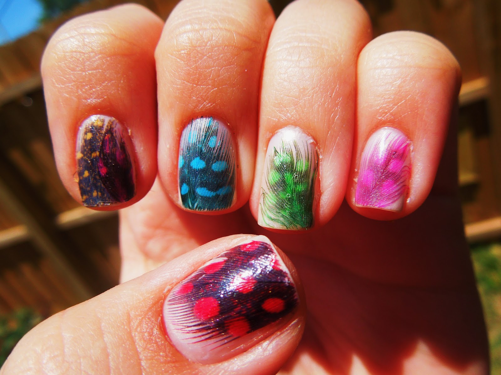 feather nail art video