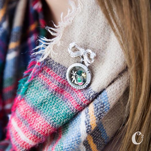 Origami Owl Pavé Bow-quet Locket Clasp | Get yours now at StoriedCharms.com