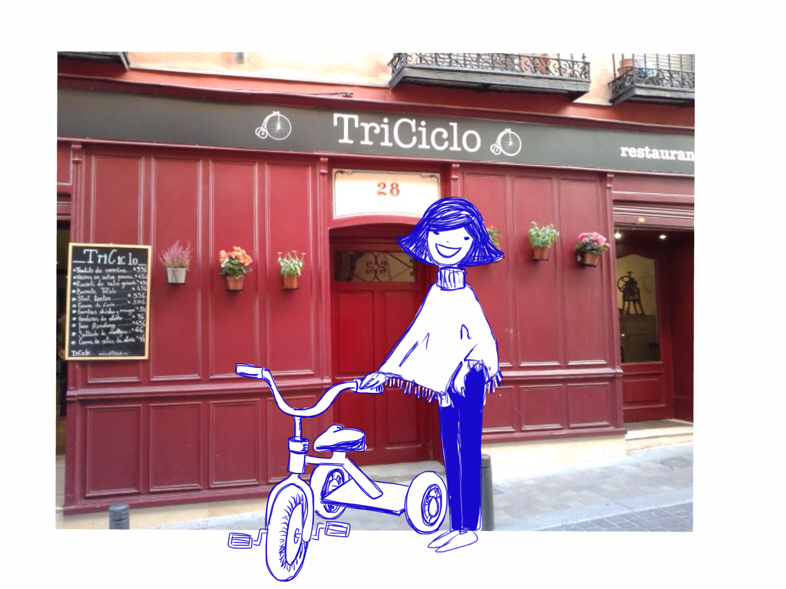 Restaurant TriCiclo drawing My Little Madrid