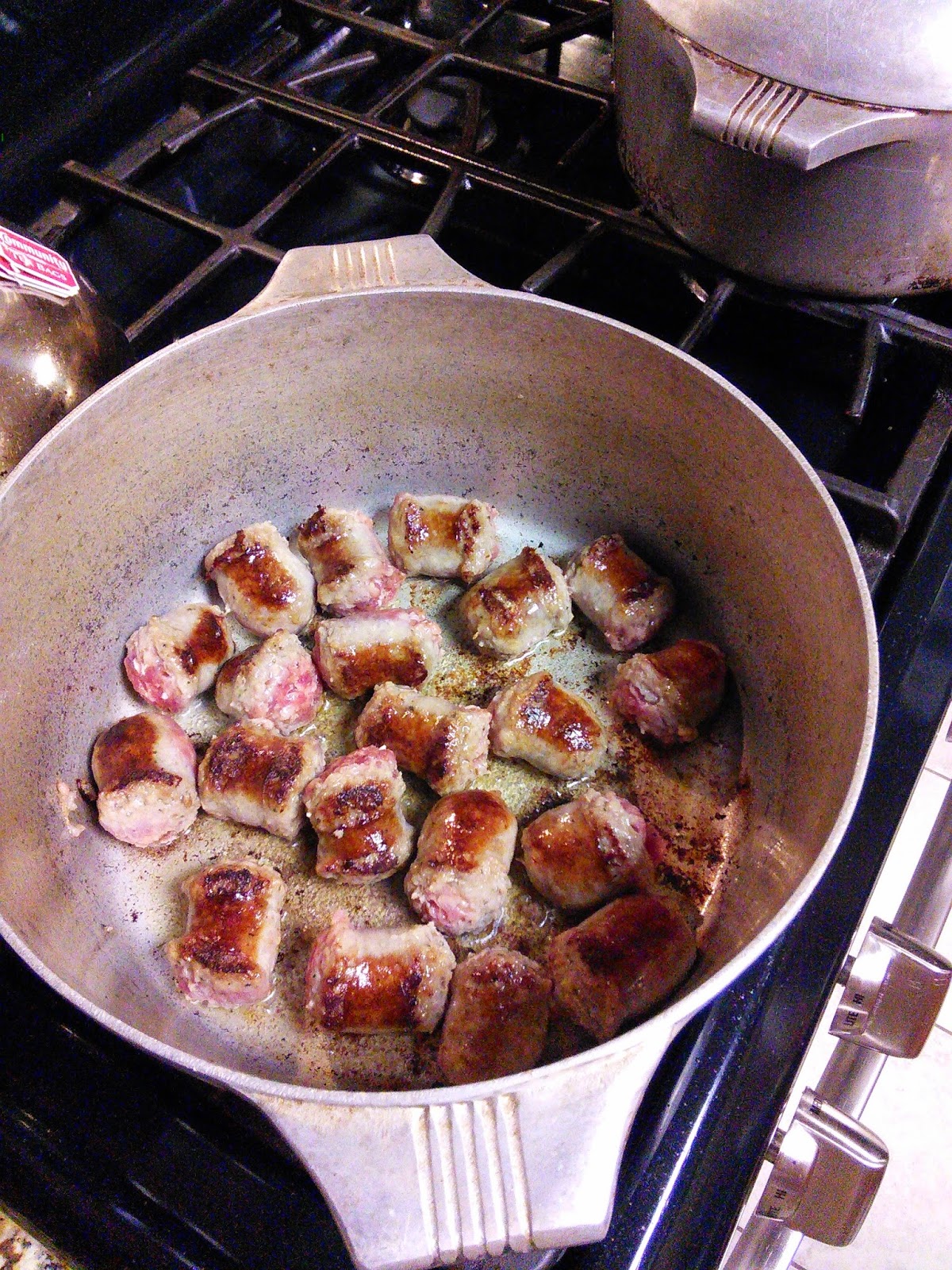 Hot Southern Mess Italian Sausage Gravy with Rigatoni