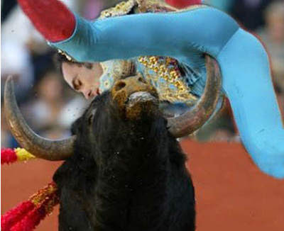 bull fighting accidents