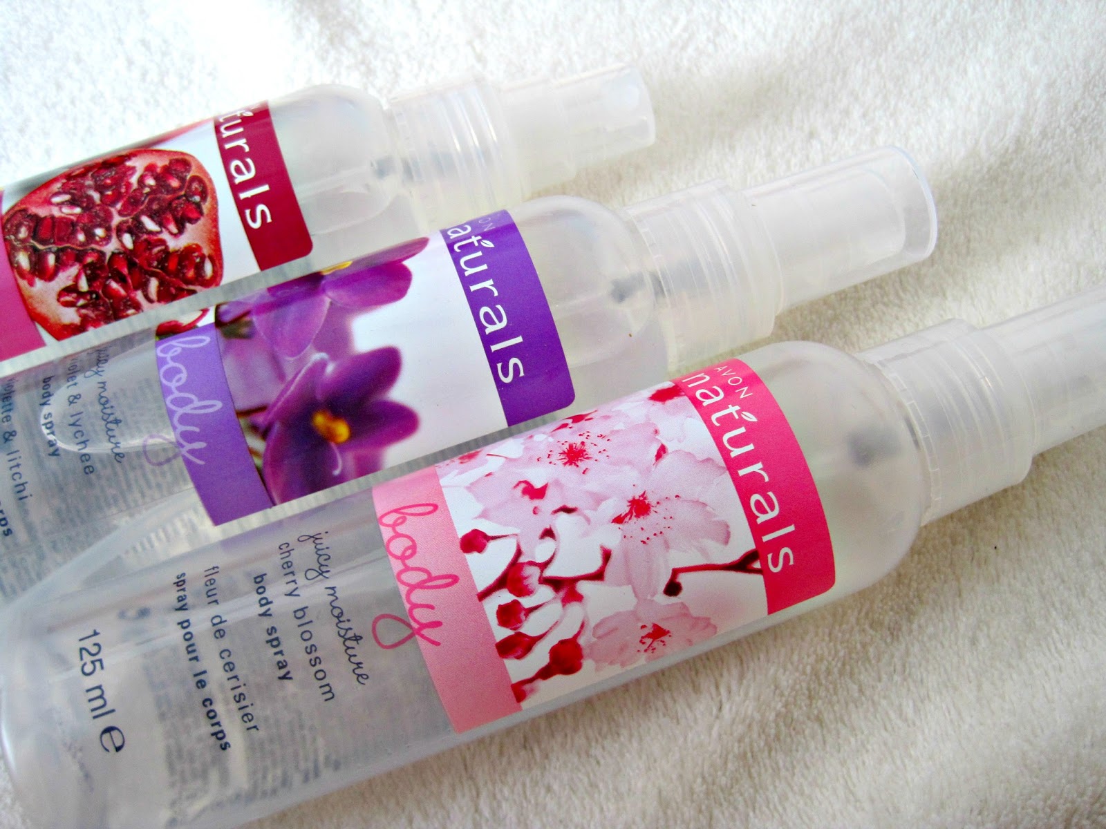 The Treasure Chest Avon Cherry Blossom, Pomegranate and Violet Body Spray